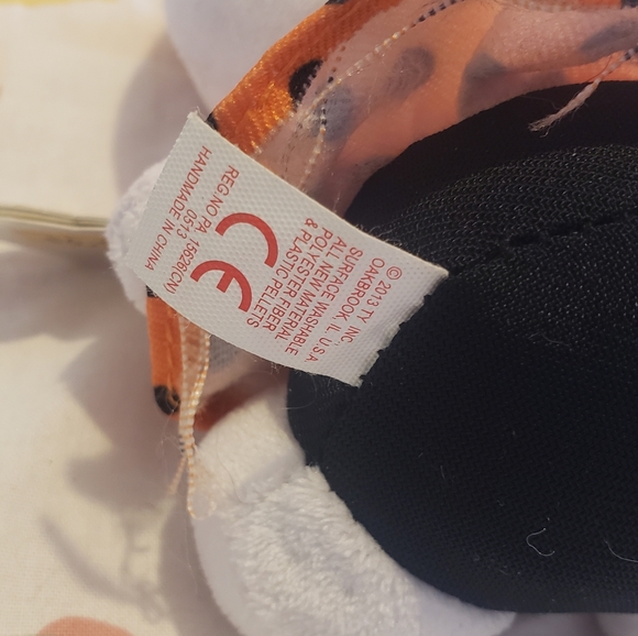 Collectible Hello Kitty Halloween TY doll orange & black polka dot dress 🎃 - Picture 5 of 6